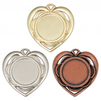 Medaile na emblém, 45x50 mm, zlatá