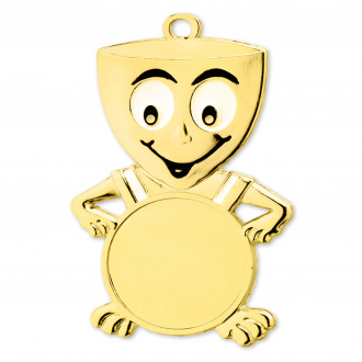 Medaile na emblém, 30x62 mm, zlatá