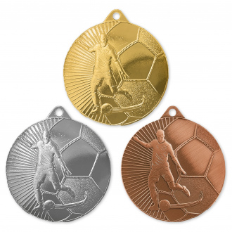 Fotbalová medaile, 70 mm, zlatá