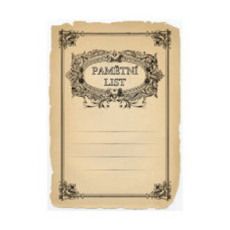 Pamětní list, diplom A5