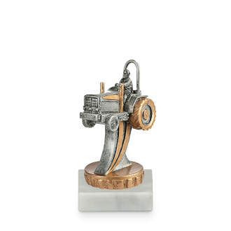 Figurka traktor, vícebarevná, výška 10 cm, včetně podstavce