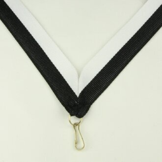 Stuha na medaili, černobílá