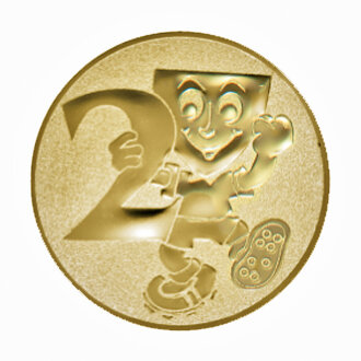 Emblém fotbalista s číslem 