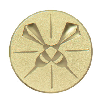 Emblém šipky, pr. 50 mm, zlato