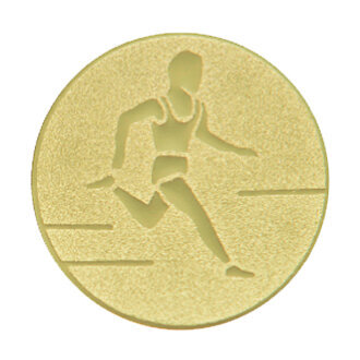 Emblém atletika, pr. 50 mm, zlato