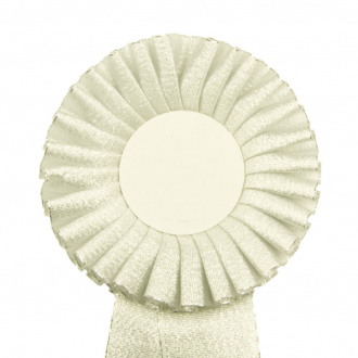 Kokarda jednořadá STANDARD, průměr 11 cm, stříbrná