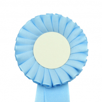 Kokarda jednořadá STANDARD, průměr 8  cm, sv.modrá