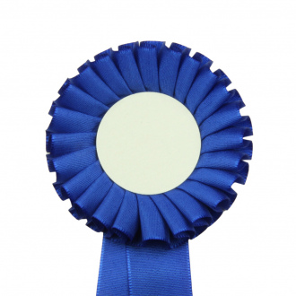 Kokarda jednořadá STANDARD, průměr 8  cm, modrá