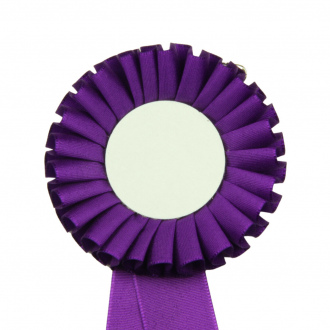 Kokarda jednořadá STANDARD, průměr 8  cm, fialová