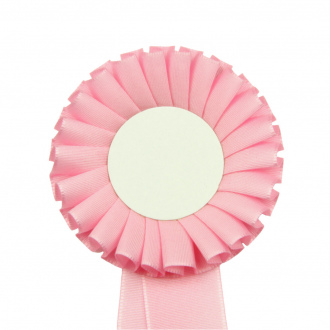 Kokarda jednořadá STANDARD, průměr 8  cm, sv.růžová