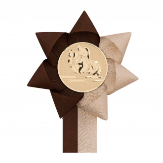 Kokarda jednořadá VĚTRNÍK půlený, průměr 11 cm