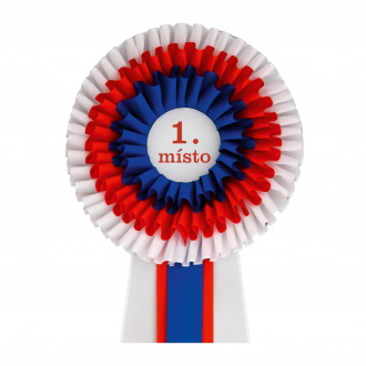 Kokarda třířadá TRIKOLÓRA, průměr 13 cm