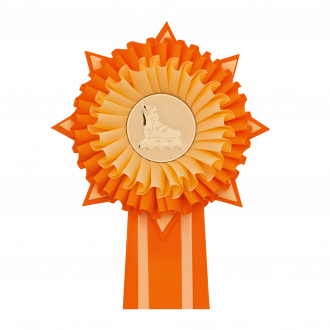 Kokarda třířadá HVĚZDA, průměr 16 cm