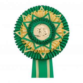 Kokarda pětiřadá HVĚZDA zdobená, průměr 16 cm