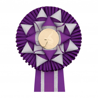 Kokarda čtyřřadá VĚTRNÍK zdobený, průměr 16 cm