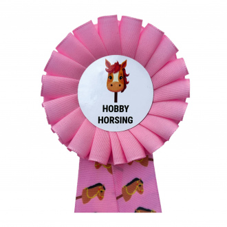 Kokarda jednořadá HOBBY HORSING, průměr 8 cm