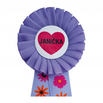 Kokarda jednořadá KYTIČKY, průměr 8 cm