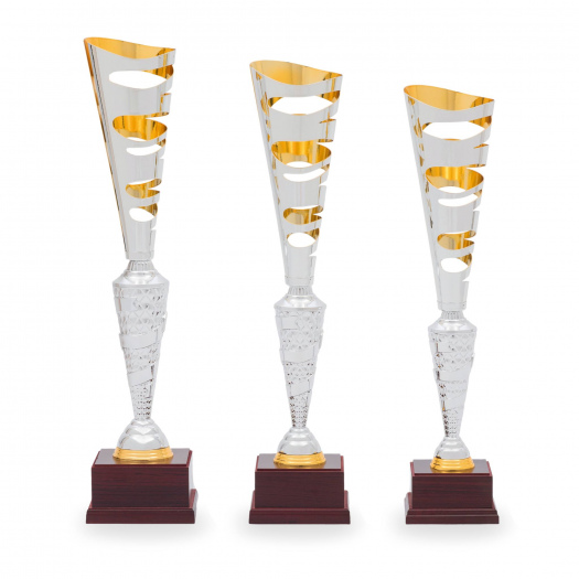 Pohár DESIGN, výška 52 cm, stříbrný/zlatý