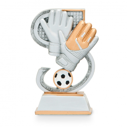Trofej pro brankáře, výška 15 cm, vícebarevná