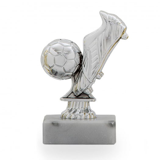 Figurka fotbal, 10 cm, stříbrná