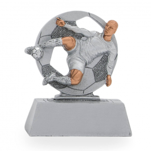 Trofej s fotbalovou tématikou, výška 8 cm, vícebarevná