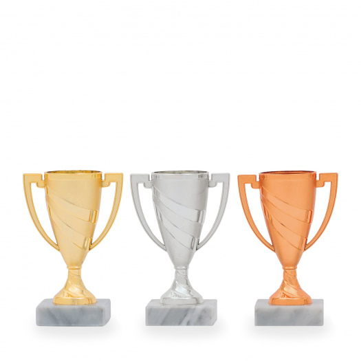 Pohár EKONOM, výška 14 cm, zlatý