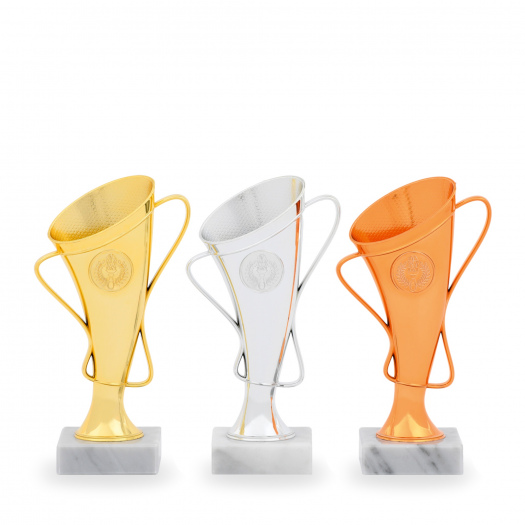 Pohár EKONOM, výška 19 cm, zlatý