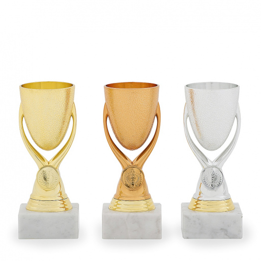 Pohár EKONOM, výška 17 cm, zlatý