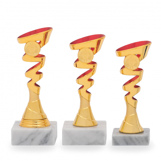 Pohár EKONOM, výška 18 cm, zlatý/červený