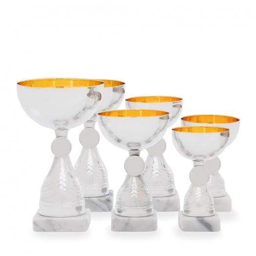 Pohár EKONOM, výška 12 cm, stříbrný/zlatý