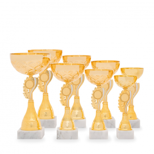 Pohár EKONOM, výška 21 cm, zlatý/stříbrný