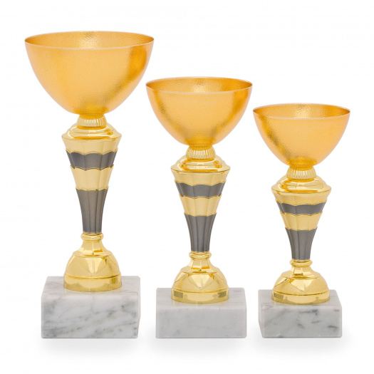 Pohár EKONOM, výška 21 cm, zlatý/stříbrný