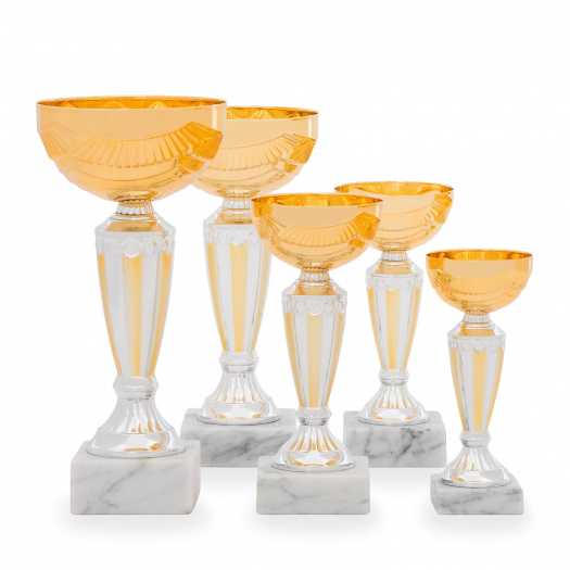 Pohár EKONOM, výška 19 cm, zlatý/stříbrný