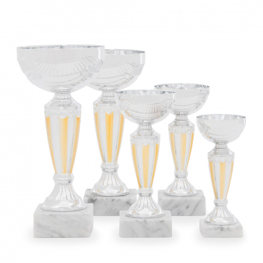 Pohár EKONOM, výška 19 cm, stříbrný/zlatý