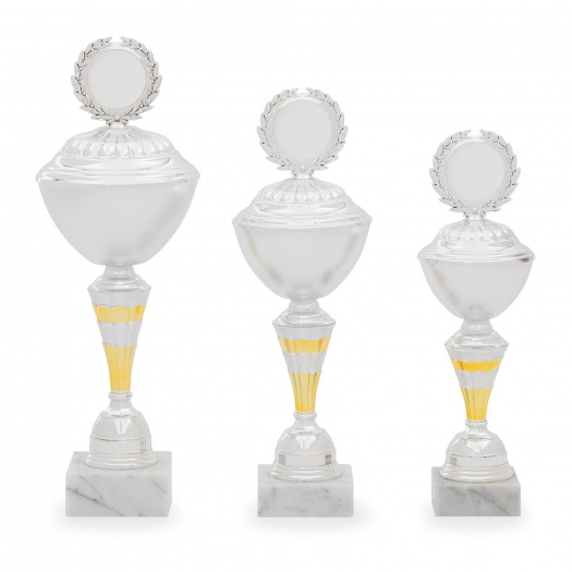 Pohár EKONOM, výška 33 cm, stříbrný/zlatý