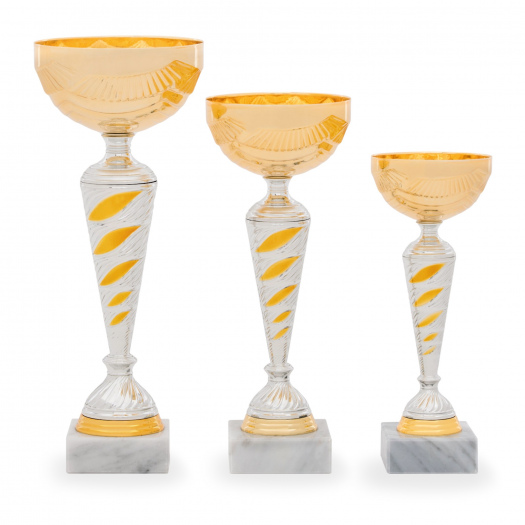 Pohár EKONOM, výška 26 cm, zlatý/stříbrný