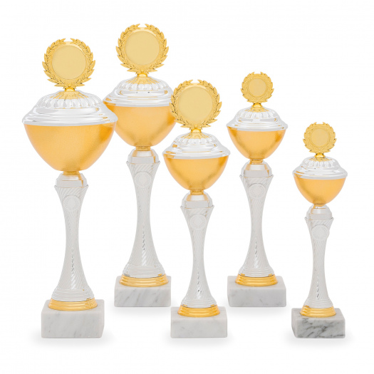 Pohár EKONOM, výška 32 cm, stříbrný/zlatý