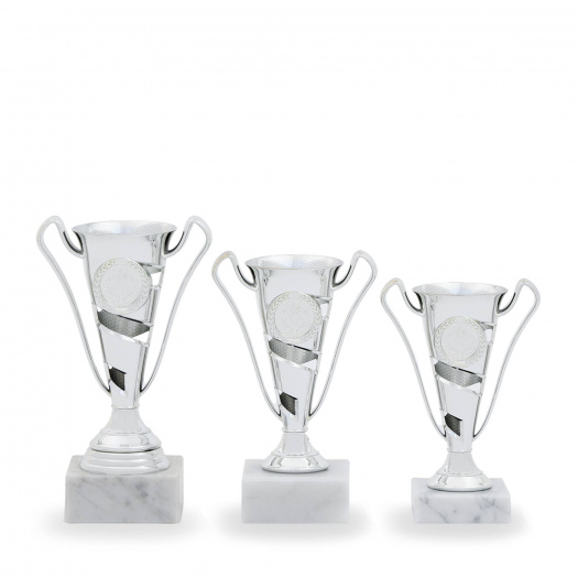 Pohár EKONOM, výška 16 cm, stříbrný