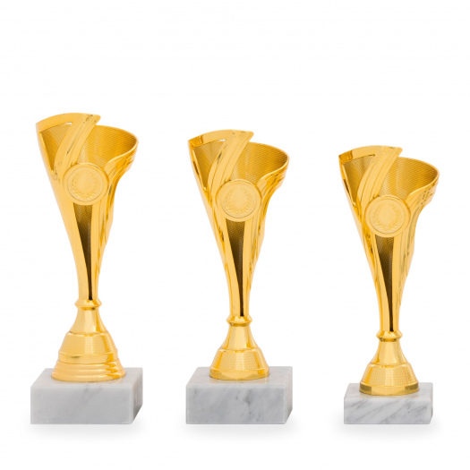 Pohár EKONOM, výška 21 cm, zlatý