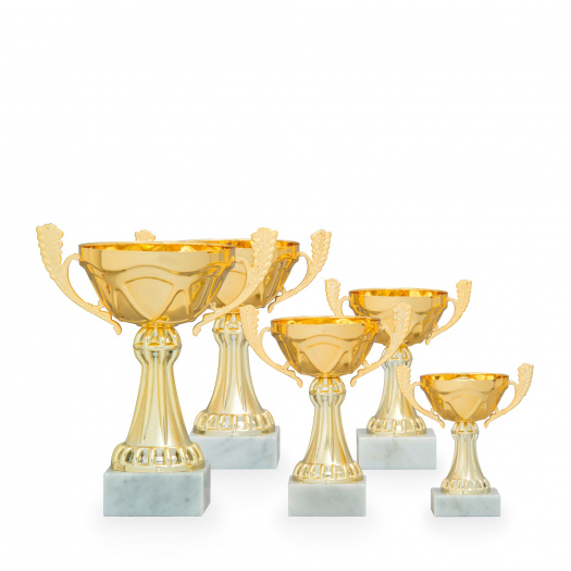 Pohár EKONOM, výška 14 cm, zlatý