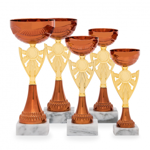 Pohár EKONOM, výška 22 cm, bronzový/zlatý