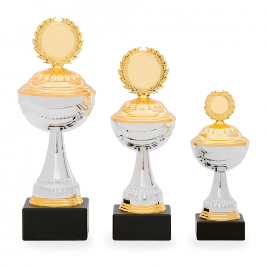 Pohár EKONOM, výška 24 cm, stříbrný/zlatý