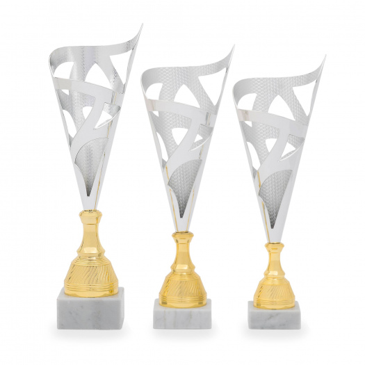 Pohár EKONOM, výška 42 cm, stříbrný/zlatý