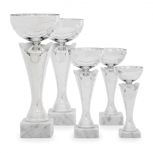 Pohár TROFIX, výška 22 cm, stříbrný