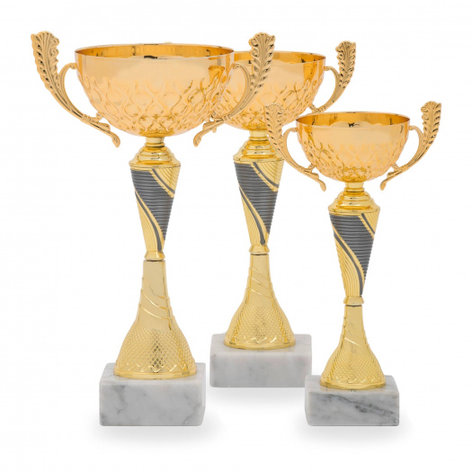 Pohár STANDARD, výška 28 cm, zlatý/stříbrný