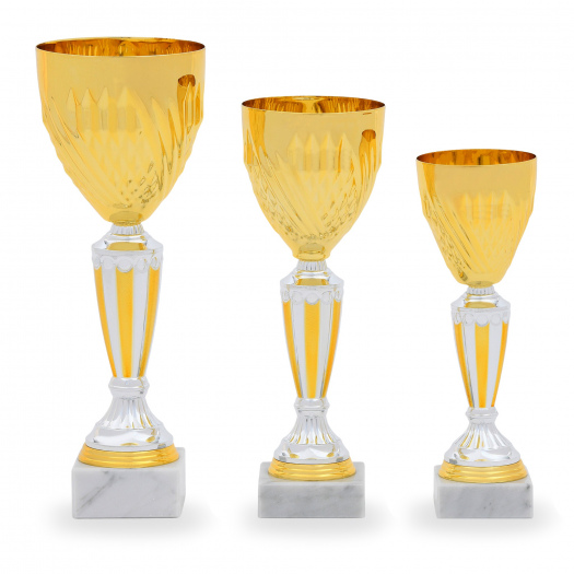 Pohár STANDARD, výška 30 cm, zlatý/stříbrný