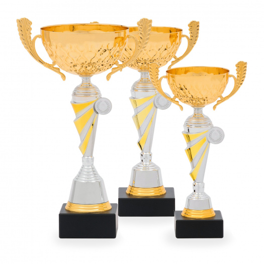 Pohár STANDARD, výška 28 cm, stříbrný/zlatý