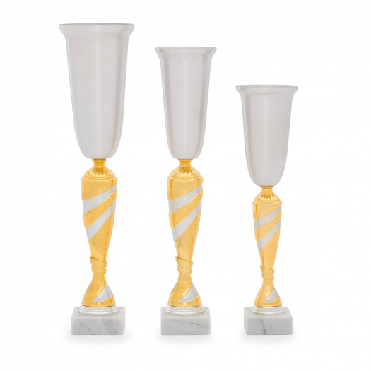 Pohár STANDARD, výška 40 cm, stříbrný/zlatý