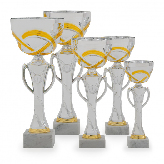 Pohár STANDARD, výška 29 cm, stříbrný/zlatý