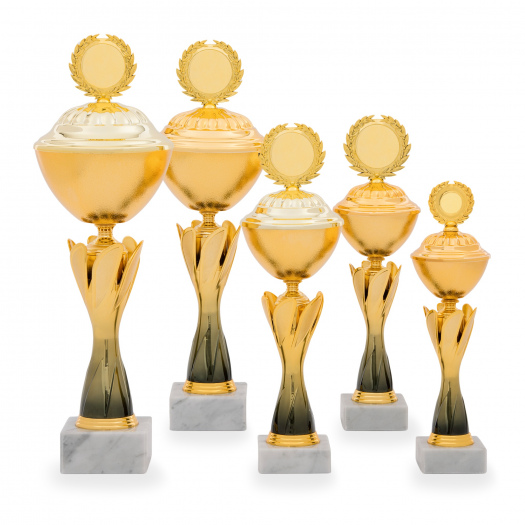 Pohár STANDARD, výška 34 cm, zlatý/černý